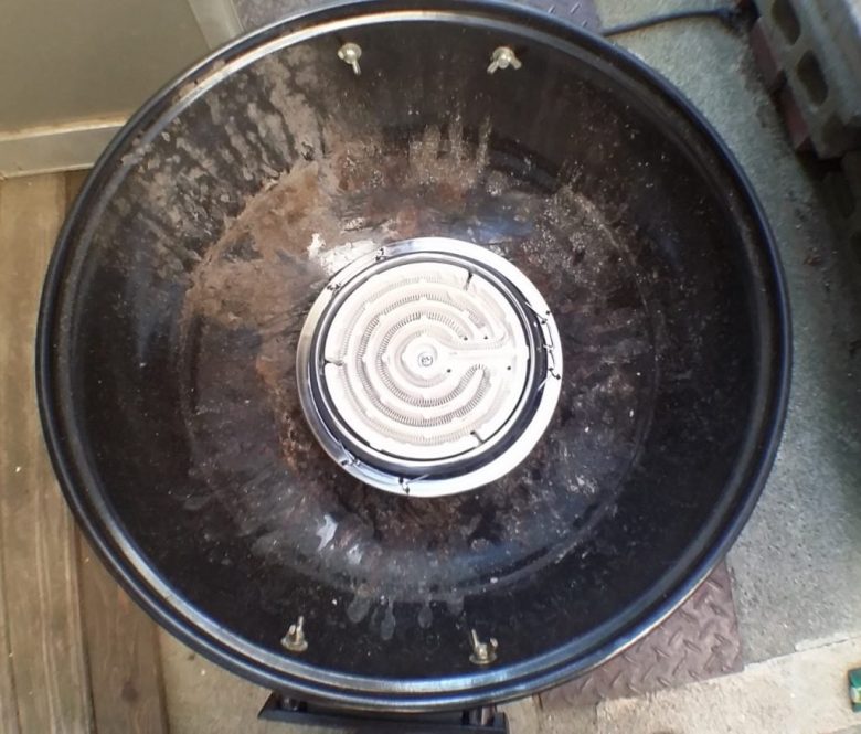 電熱器を入れて